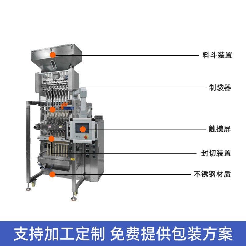 全自动坚果颗粒多列包装机 袋装大米花生软糖灌装机 瓜子包装机器,淘宝优惠券,粉丝福利购,淘宝优惠卷