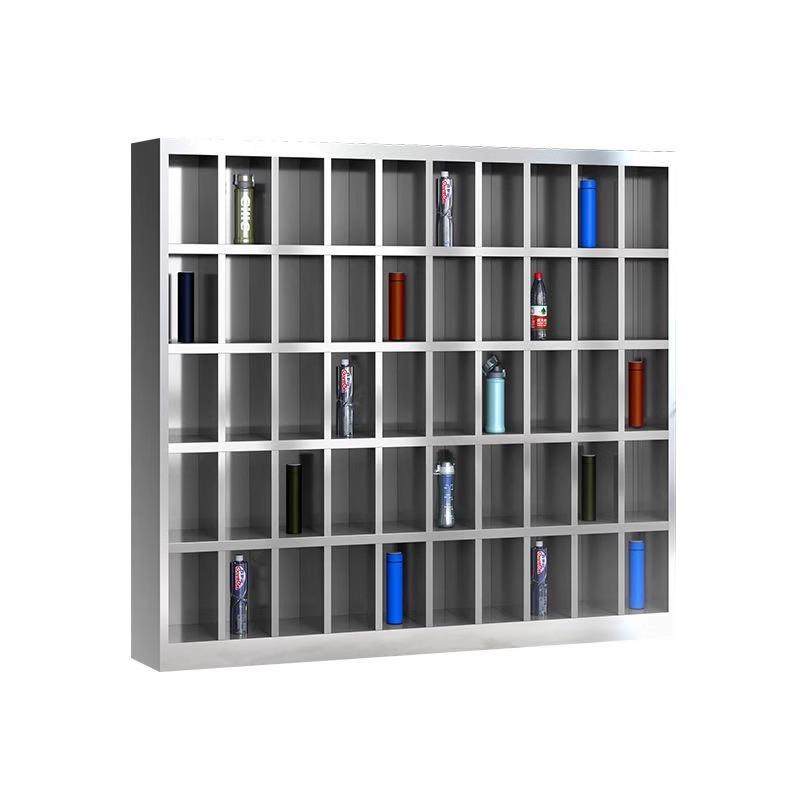 不锈钢水杯柜工厂车间多格水杯收纳柜员工茶杯存放柜茶水间水杯架,淘宝优惠券,粉丝福利购,淘宝优惠卷