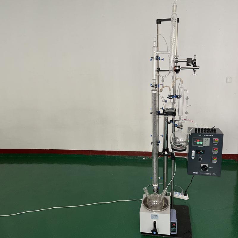 实验室高硼硅玻璃精馏柱精馏塔头精馏釜蒸馏设备不锈钢制药减压 - 图0