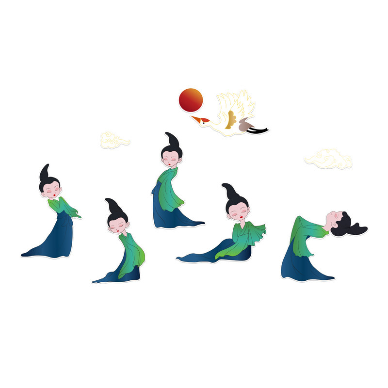 舞蹈教室布置少儿艺术培训机构墙面装饰背景只此青绿文化墙壁贴画,淘宝优惠券,粉丝福利购,淘宝优惠卷