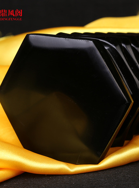 鼎风阁 白玉石九层文昌塔黑曜石黄玉石文昌塔客厅桌装饰