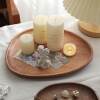 Lovely Days Japanese Irregular Walnut Storage Tray Desktop Jewelry Storage Tray Ring Jewelry Storage Tray