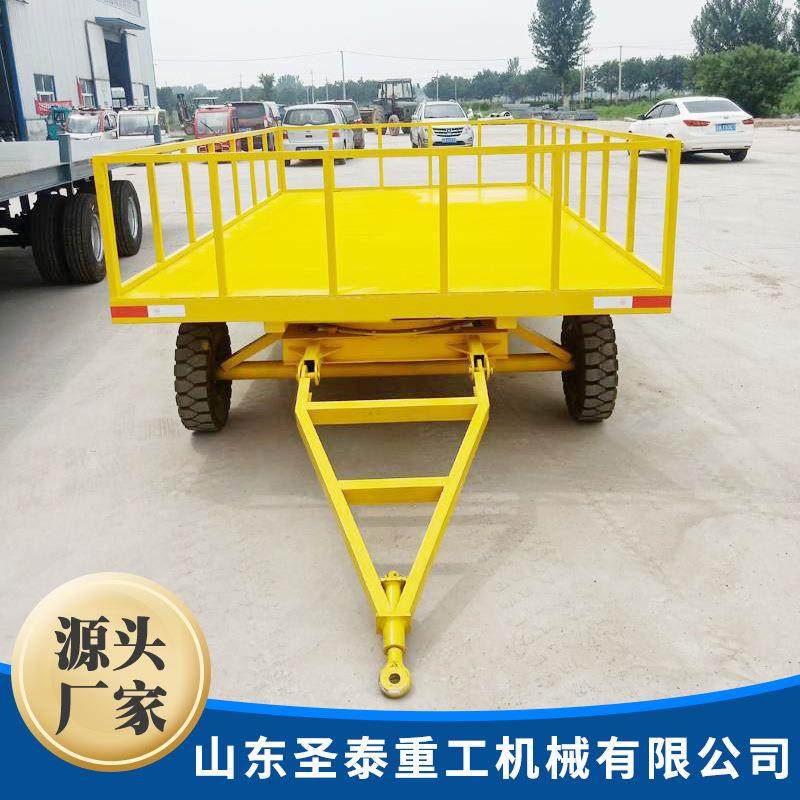 2吨五吨十吨四轮转向厂区车间转运车电动大吨位重型牵引平板拖车,淘宝优惠券,粉丝福利购,淘宝优惠卷
