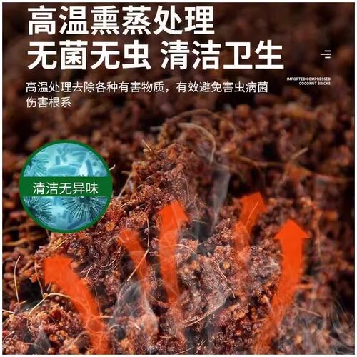 【下单立减50】椰砖营养土盆栽种菜种花椰糠育苗高膨胀脱盐处理 - 图2