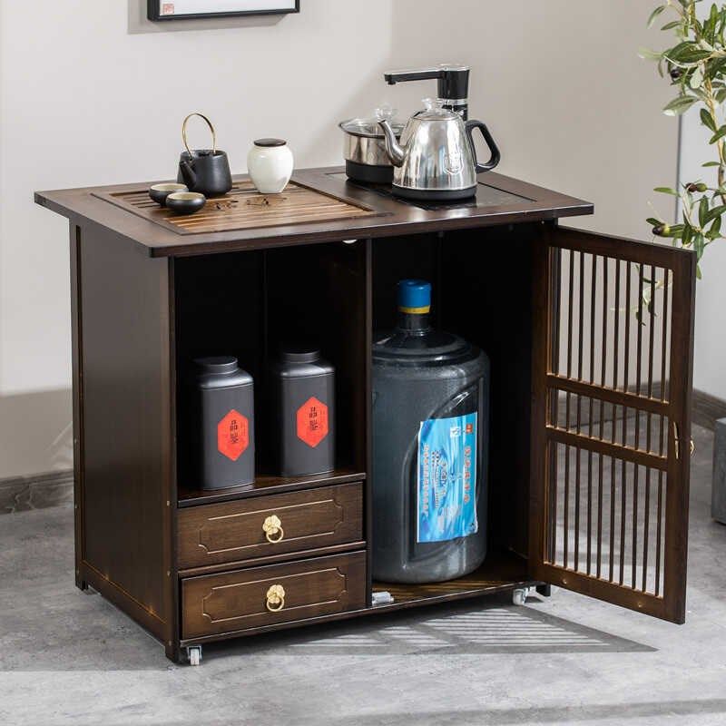 移动茶台家用小茶车客厅茶桌室茶柜茶具套装烧水壶一体茶边几,淘宝优惠券,粉丝福利购,淘宝优惠卷