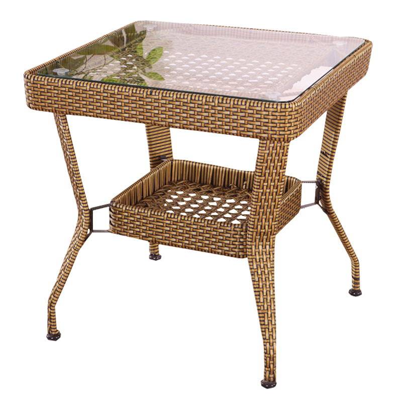 升级仿藤阳台茶几休闲桌藤编圆方茶几小户型茶桌餐桌庭院现代简约,淘宝优惠券,粉丝福利购,淘宝优惠卷