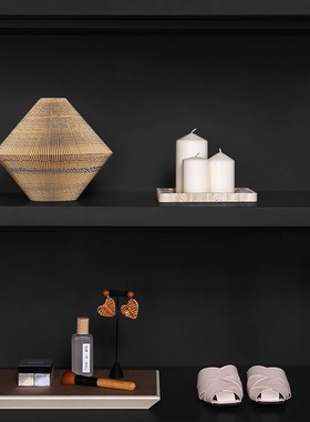 E- 逸品家居样板房衣帽间女士棕色装饰羊毛毡道具收纳盒包