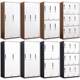 Steel narrow edge color locker iron employee storage cabinet with lock thickened brown gray storage cabinet multi-door cabinet