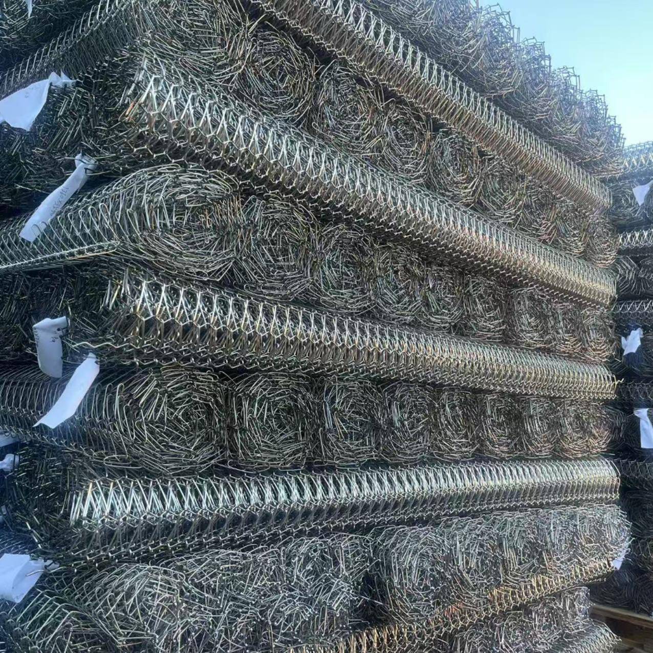 金属螺旋网帘幕墙屏风装饰网不锈钢螺旋编织网帘酒店隔断屏风垂帘 - 图1