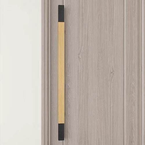 现代简约玻璃大门拉手酒店商铺推拉双开实木大门把手定制logo刻字 - 图2