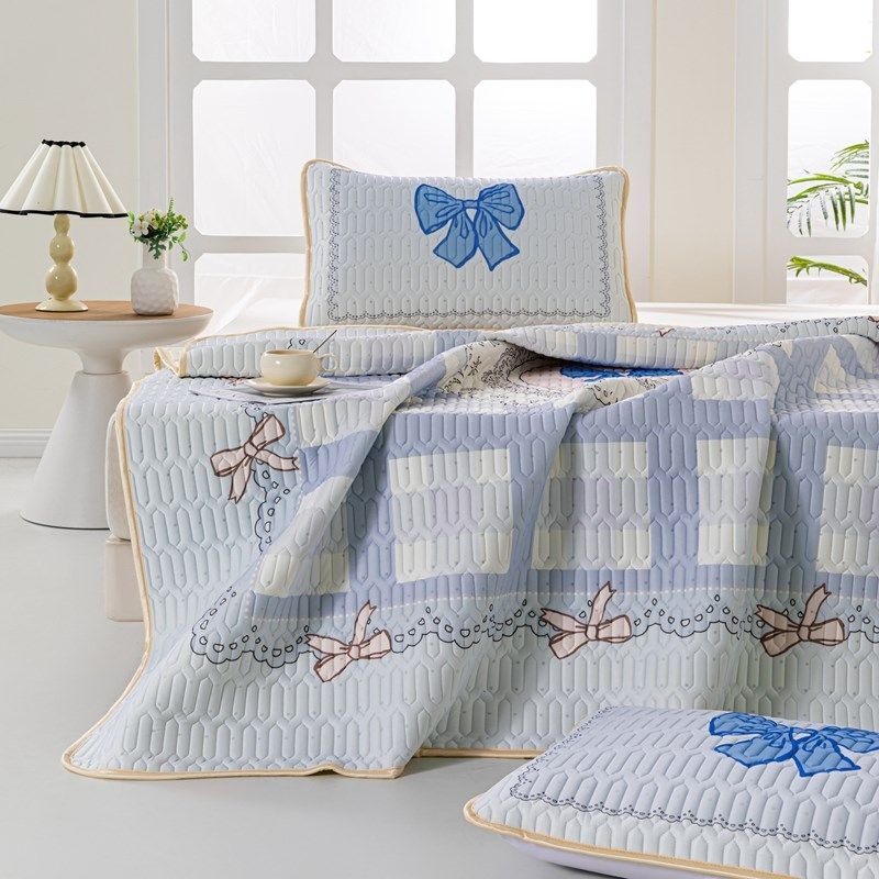 泰国天然乳胶凉席三件套夏季冰丝席子可水洗床垫橡胶床笠床单厚6m,淘宝优惠券,粉丝福利购,淘宝优惠卷