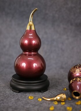 铜紫金葫芦装饰开盖八卦招財中式室工艺品