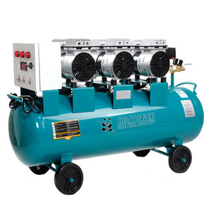 熊猫静音无油空压机无声冲气泵打压喷漆木工空气压缩机打气泵