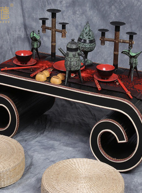 周制汉式婚礼青铜礼器匜博山炉沃盥聚宝盆凤凰杯豆酒壶福鼎烛台