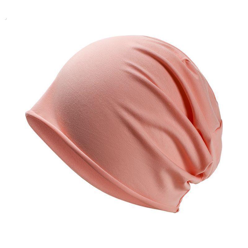 月子帽睡帽女薄款透气纯棉无压感晚上睡觉戴老人帽子化疗后空调房 - 图0