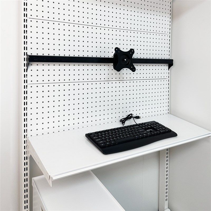 Monitor stand heightening table punch-free hole board accessories economical desktop stand arm black reinforced version