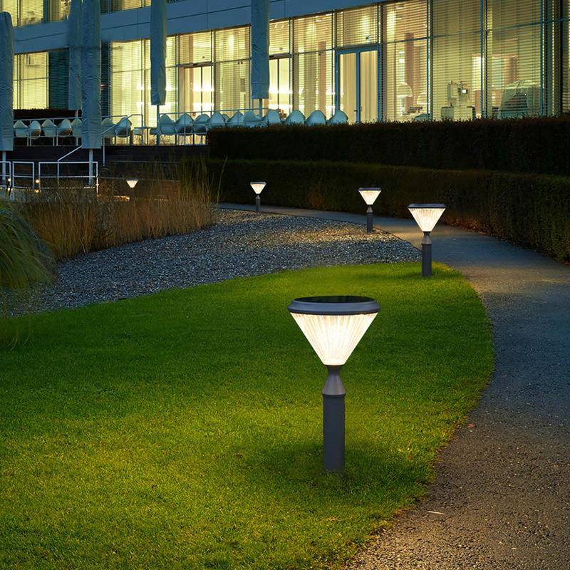 跨境新款地插式花园灯led户外亮化装饰柱头灯防水太阳能草坪灯 - 图0