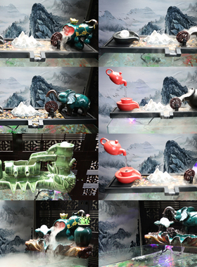 玻璃鱼缸流招财开业品室室内品运球