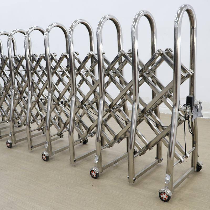 源头厂家遥控伸缩门电动大门庭院小区智能推拉门不锈钢推拉折叠门 - 图0