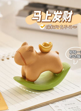 治愈卡通可爱小黄鸭子摆件办公桌面装饰品乡村田园微景观造景摆设