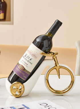 创意红酒架托摆件高档轻奢葡萄酒现代简约餐边柜客厅酒柜装饰品家