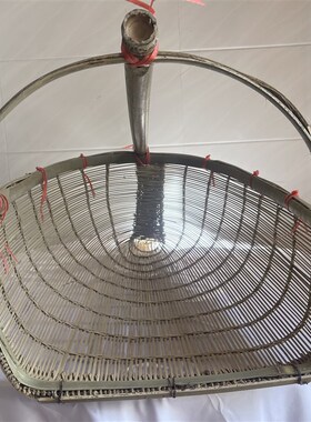广西手工竹编捕鱼笼竹耙杠酒店餐厅道具中式罩艺术