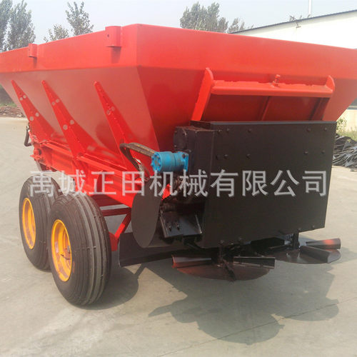 生产大型动物粪肥施肥机 石膏食盐酒糟抛洒晾晒 猪粪撒播机械 - 图1