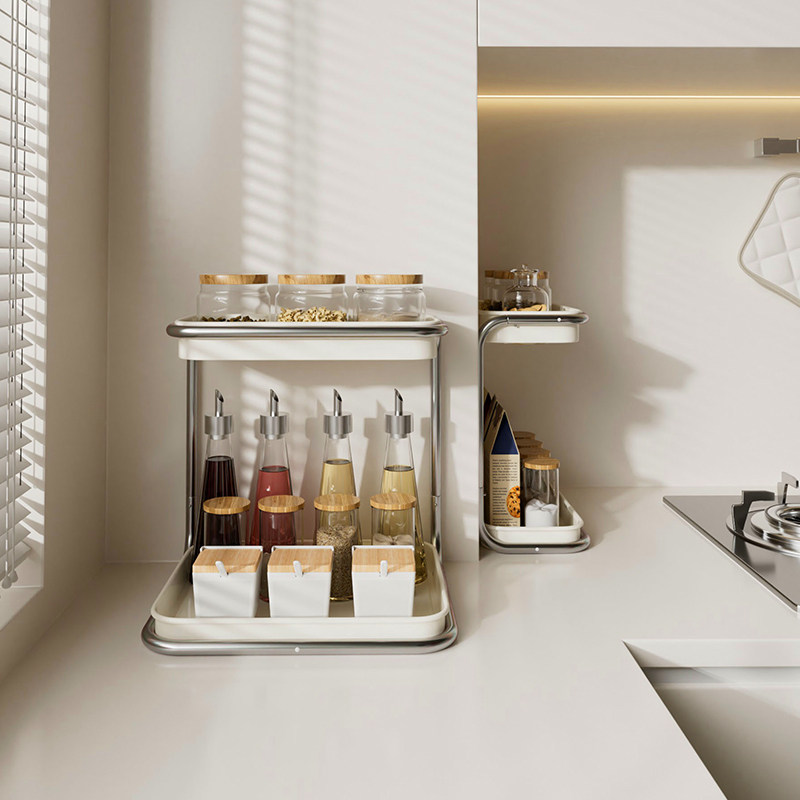 厨房调料置物架台面角落窄款多功能调味料用品油盐酱醋瓶收纳架,淘宝优惠券,粉丝福利购,淘宝优惠卷