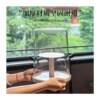 Tea set storage box rotating with cover dustproof transparent coffee table tea table storage teacup teapot draining storage rack