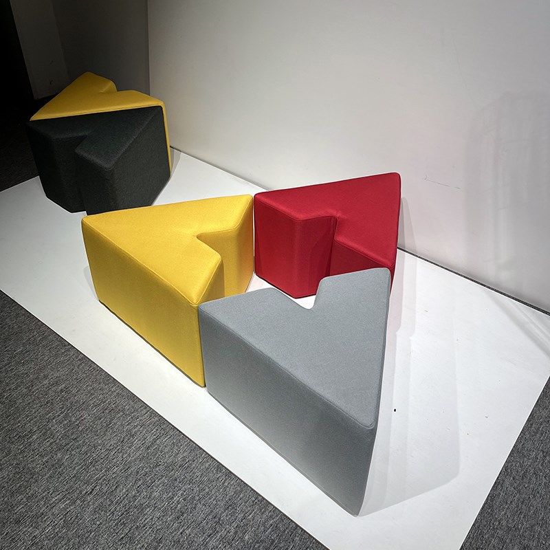 图书馆大厅酒店商务接待会客洽谈区公司售楼部创意异形沙发凳组合,淘宝优惠券,粉丝福利购,淘宝优惠卷