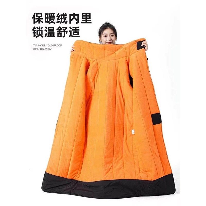 电动车挡风被冬季加绒加厚车风衣罩挡风衣骑行寒服,淘宝优惠券,粉丝福利购,淘宝优惠卷