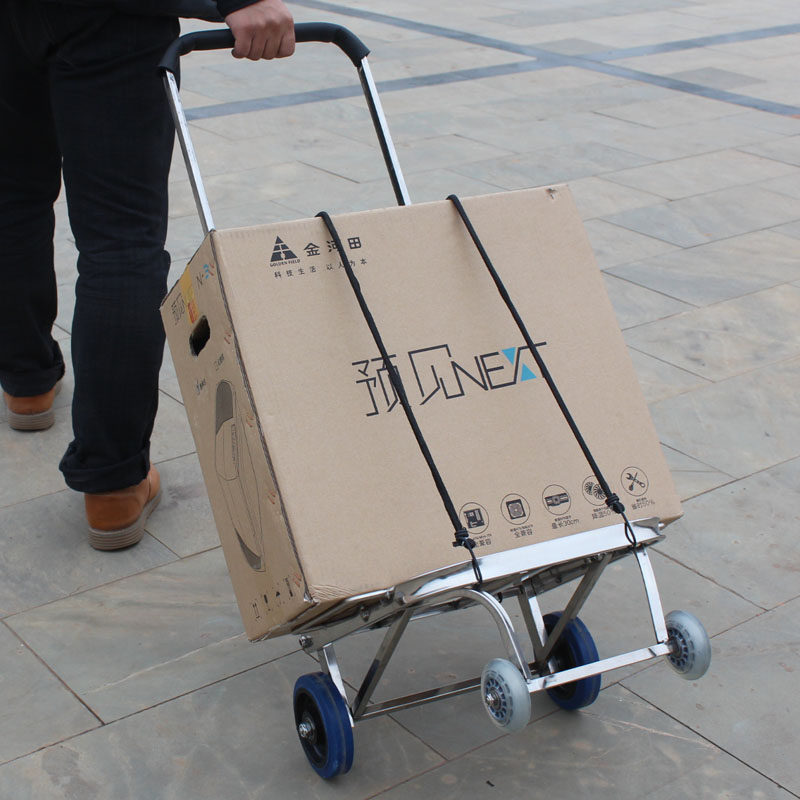 手拉车小拖车行李车 伸缩折叠拉杆车载重王推车四轮买菜车,淘宝优惠券,粉丝福利购,淘宝优惠卷