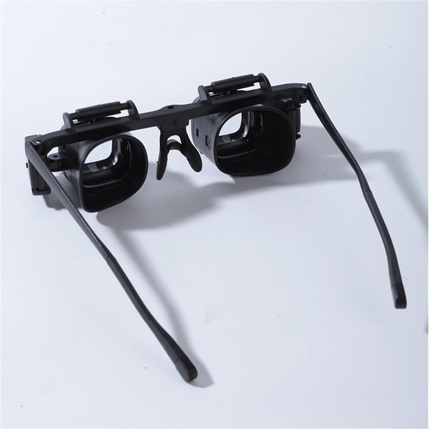 High magnification 24x head-mounted glasses portable watch repair magnifying glass LED lamp for electronic component welding