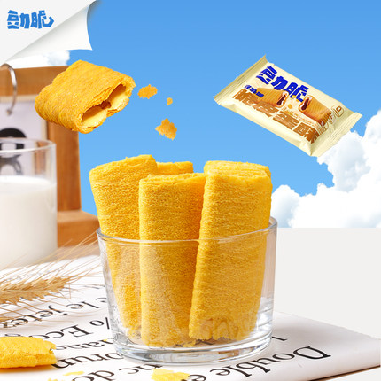 【2盒装】豆力脆脆皮蛋酥豆乳味夹心蛋卷零食健康烘焙解馋小吃