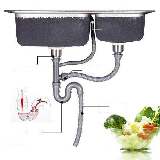 厨房下水道管子洗菜盆池洗碗槽池盆水槽下水管配件单槽排水管软管,淘宝优惠券,粉丝福利购,淘宝优惠卷