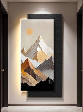 【设计师推荐】背有靠山玄关挂画