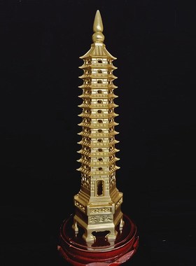 文昌塔摆件十三层纯铜九层办公室1D3层的书房书桌金榜题名工艺品