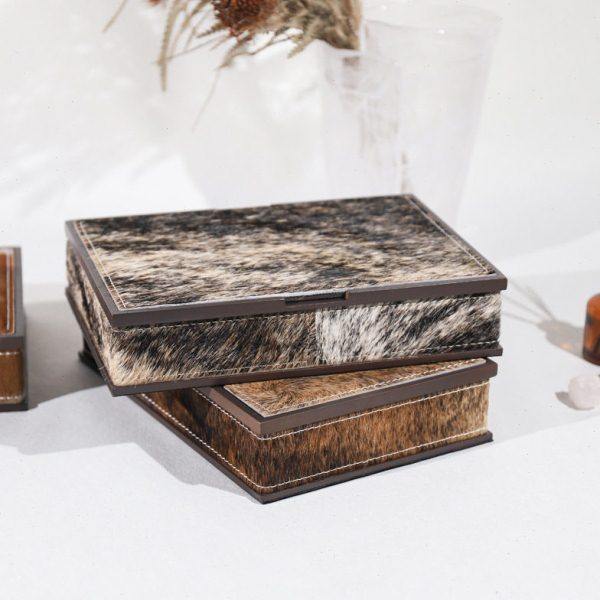 现轻奢马毛装饰盒样板间装饰摆件家居首饰盒收纳盒卧室软装饰品,淘宝优惠券,粉丝福利购,淘宝优惠卷