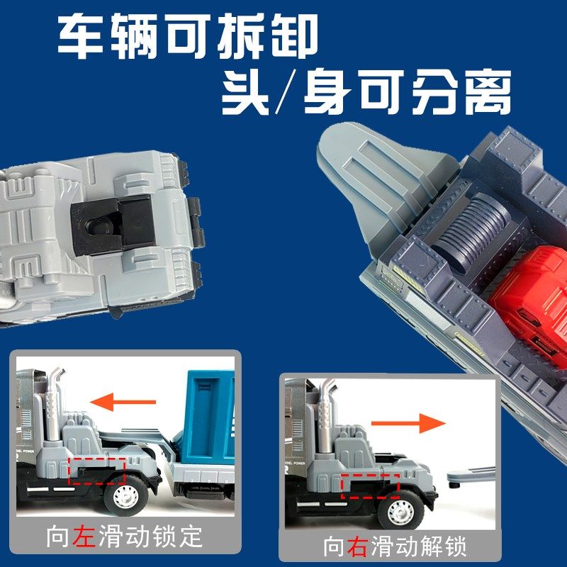 儿童合金大货车男孩运输卡车玩具宝宝声光工程拖车翻斗油罐半挂车,淘宝优惠券,粉丝福利购,淘宝优惠卷