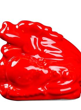 2F十二生肖陶瓷全套属相摆件白鼠牛虎兔龙蛇马羊猴鸡狗猪手工工艺