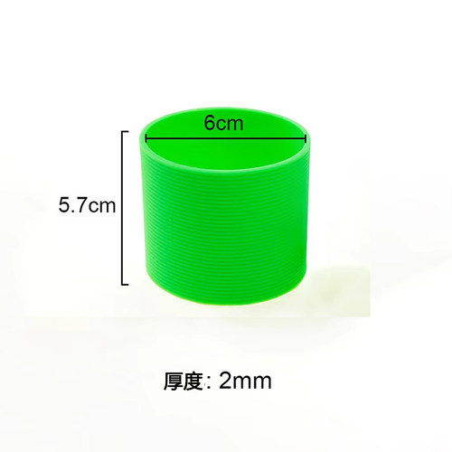 5.5/6/6.5cm玻璃杯水杯防滑保护套茶杯保温杯弹力隔热硅胶杯中套 - 图3