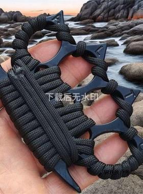 四指指虎拳套合法防身武器铁拳头打架自卫神器加厚戒指环玻纤拳扣