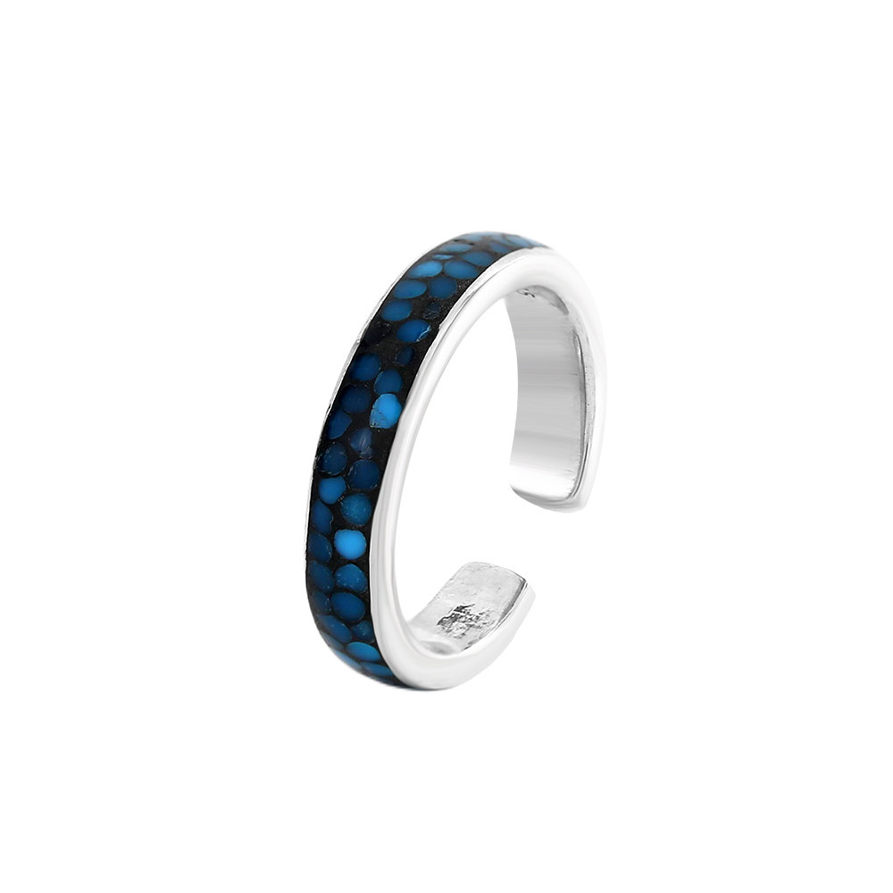 Natural turquoise ring for women, high-end and versatile