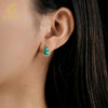 Authentic Natural Turquoise Gourd Stud Earring Set