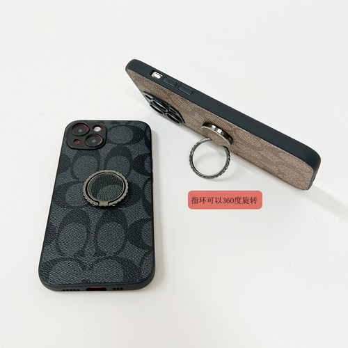 适用三星A15手机壳A05旋转支架A14便携A12指环扣GalaxyA13折叠A04s复古A03S小众A02S皮质A01简约创意保护套 - 图1