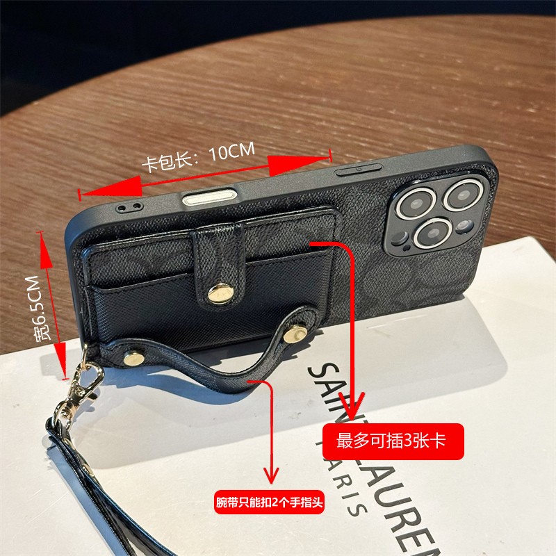 适用vivoV27e手机壳V27Pro腕带V25e手绳V23e插卡套V21s支架V21e卡夹V21零钱包V25小众V23时尚防摔创意保护套 - 图0