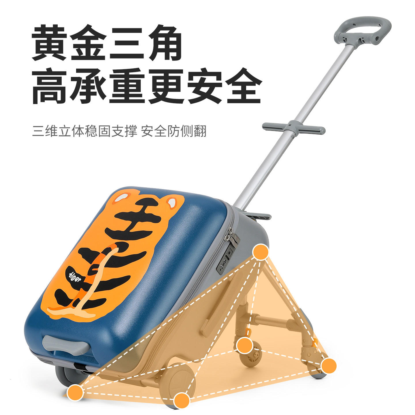 TOBOOG/途帮2026新款行李箱儿童可坐骑男女孩懒人遛娃神器旅行箱