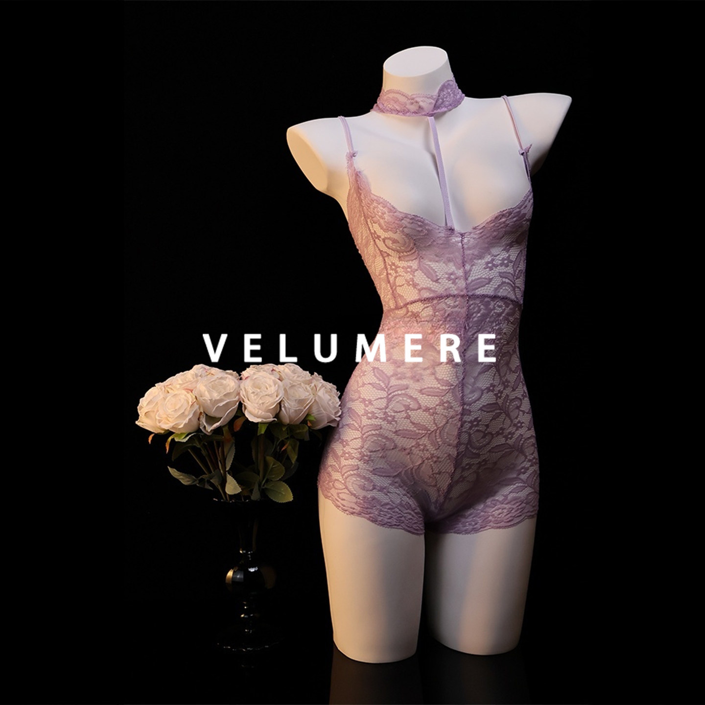 雾岛「暮色温柔」纯欲风挂脖蕾丝吊带性感内衣睡裙,淘宝优惠券,粉丝福利购,淘宝优惠卷