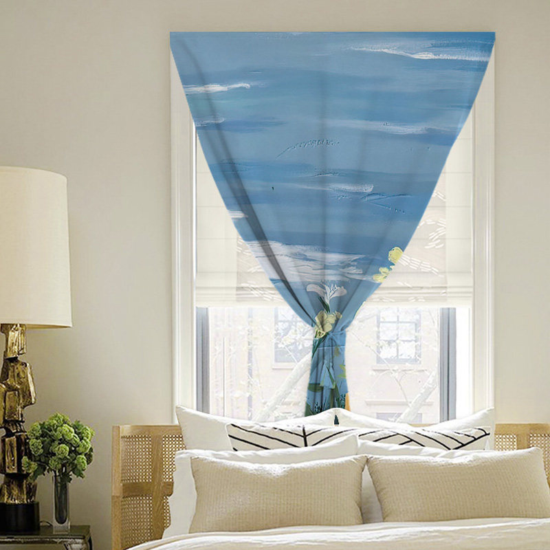 魔术贴全遮光窗帘布免打孔安装卧室粘贴式简易P安装自粘2023新款 - 图0