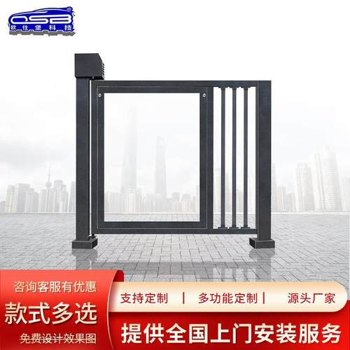 直流无刷电动广告小门人行通道门禁系统遇阻反弹栅栏侧门 - 图2